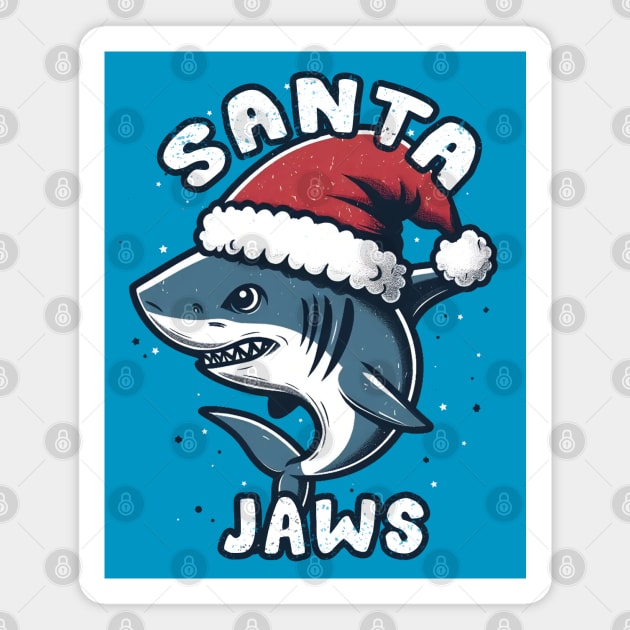 Santa Jaws- Christmas Shark Magnet by Trendsdk